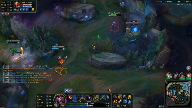 Shaco Jungle Diamond Ranked [League of Legends] Road to Master - Infernal Shaco смотреть онлайн