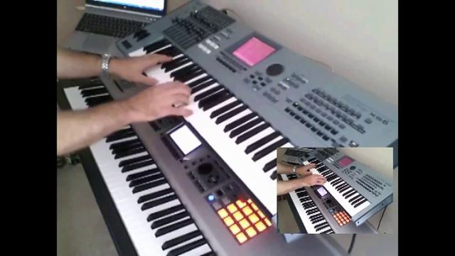 Never Tear Us Apart - INXS instrumental Cover - Yamaha Motif XS6 смотреть онлайн