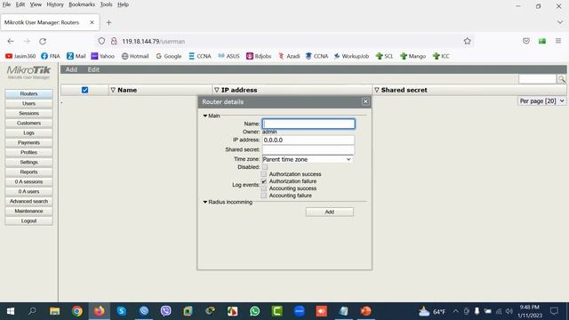 MikroTik Radius Server Configure with PPPoE смотреть онлайн
