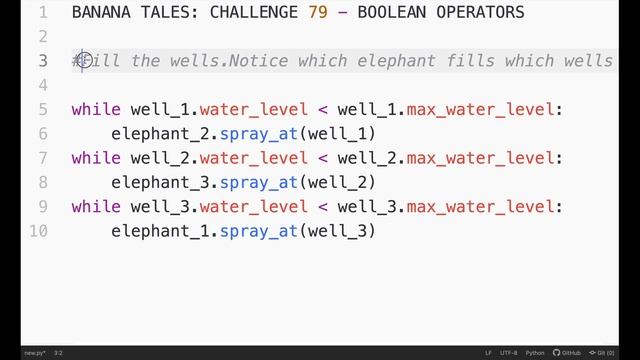 CODE MONKEY: BANANA TALES PART 1: CHALLENGE #74 - #87 (BOOLEAN OPERATORS AND FUNCTIONS) смотреть онлайн