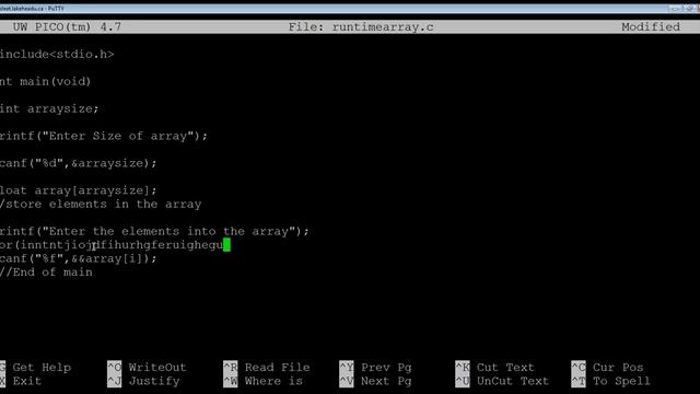 C programming- Arrays - run-time array tutorial (part 1) смотреть онлайн