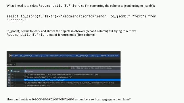 Select property after converting a string to jsonb смотреть онлайн