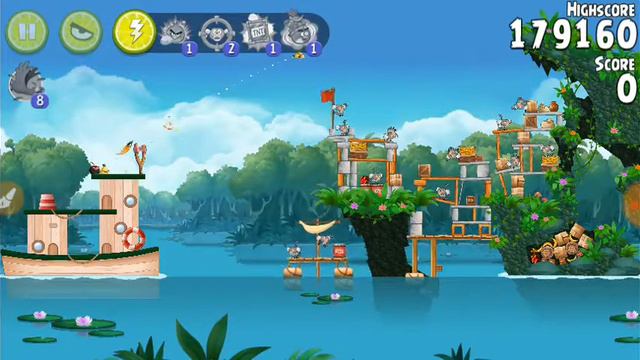 Angry Birds Rio 5 bonus levels & 2 levels out Timber Tumble смотреть онлайн
