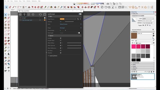 Interior design - Vray sketchup interior Part1 смотреть онлайн