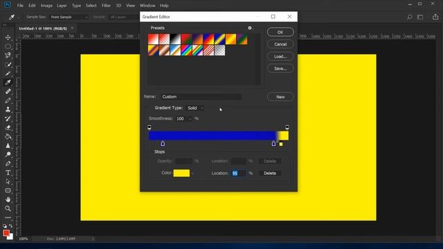 How to use Gradient map Editor in Photoshop 2020 | How to make Color full Background in Photoshop. смотреть онлайн