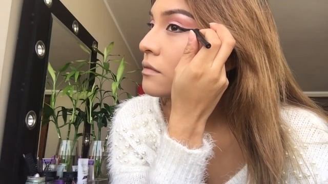 #MAQUILLAJE EN #TONOS ROSA + #GLITTER✨❤️ | MARA THALIA MAKEUP смотреть онлайн