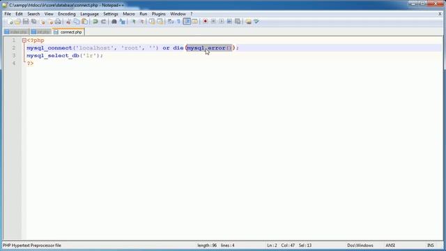 PHP Tutorials: Register & Login (Part 4): Database Connection смотреть онлайн