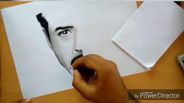 Draw tonystark photo with easy step UV ART смотреть онлайн