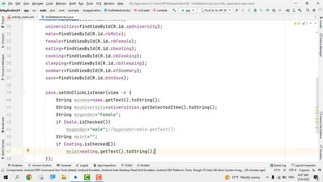 create User Interface using Android & java Spinner, EditText, RadioButton, CheckBox, Progressbar смотреть онлайн