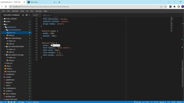 CODING PRACTICE 37 | COWIN DASHBOARD | REACT JS | CCBP 4.O | CCBP смотреть онлайн