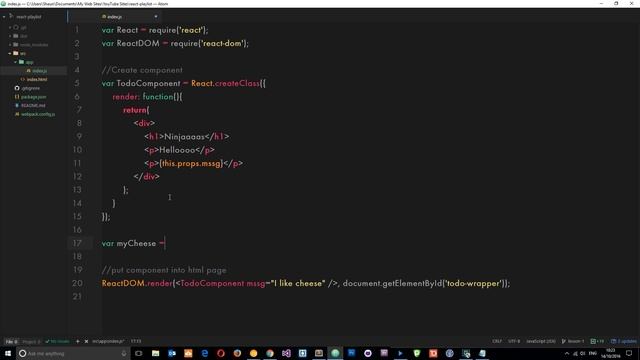 React Tutorial #4 - Props смотреть онлайн