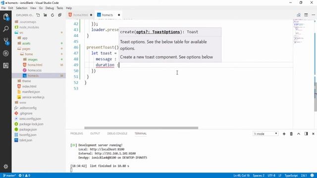 Part 16 display toast messages in ionic смотреть онлайн