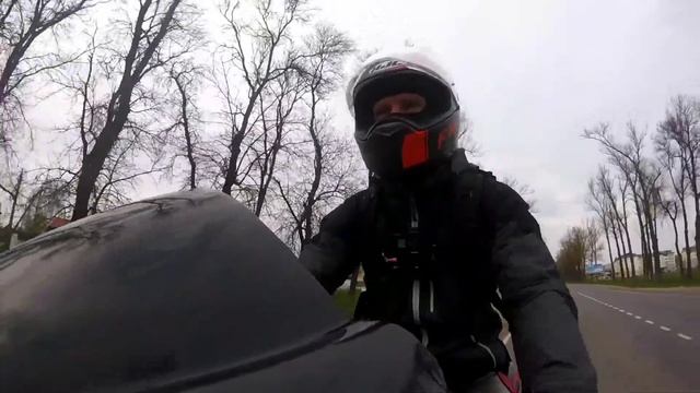 Пакатос в шлеме HJC F70