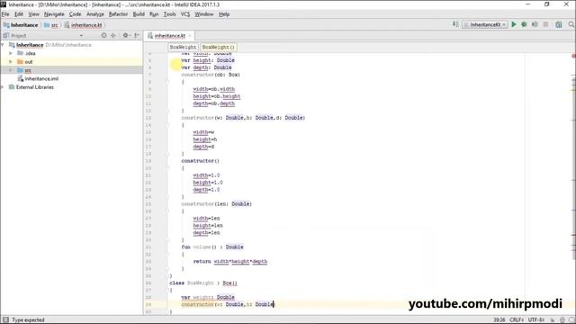 #135 Kotlin Tutorial | Inheritance with BoxWeight Class смотреть онлайн