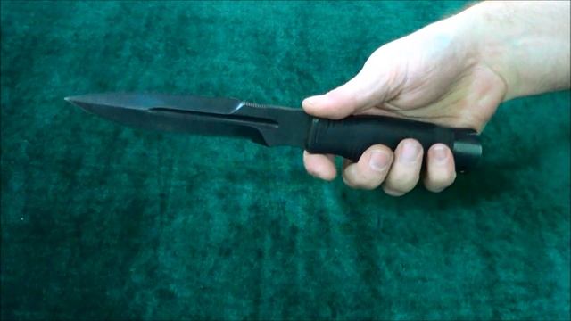 Нож Кайман гражданский, черный хром смотреть онлайн