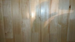 Пропитка стен в бане маслом.