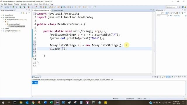 Predicate Example смотреть онлайн
