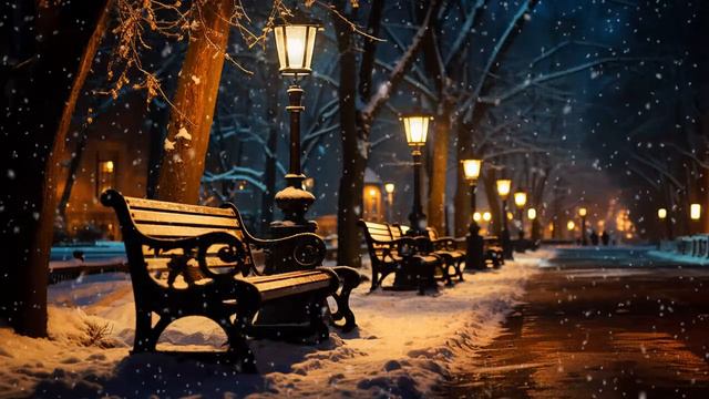 Relaxing of Piano Jazz Instrumental Music ❄ Soothing Snowfall Background - Tender Jazz for Relax смотреть онлайн