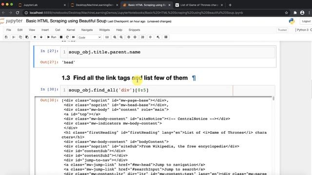 Pandas Tutorial (Session 15)- Web Scraping using Beautifulsoup Module, Basic HTML Scraping смотреть онлайн