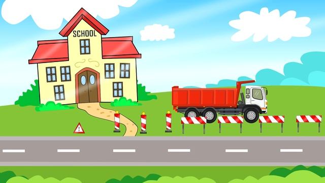 The Excavator & Tow Truck | Street Vehicles | Construction Vehicles and -Cartoon Excavator for Kid смотреть онлайн