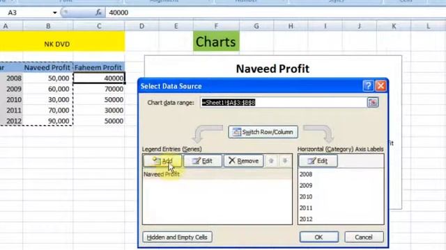 Lesson 65 The Charts Microsoft Office Excel 2007 2010 free Educational video Training Tutorials in смотреть онлайн