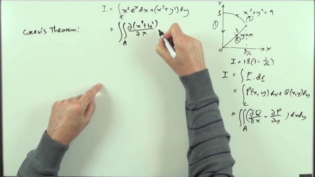 Evaluating a line integral around a piecewise closed curve. смотреть онлайн