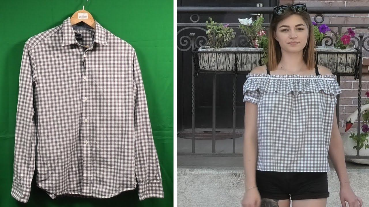 Как просто перешить мужскую рубашку в женскую блузку смотреть онлайн