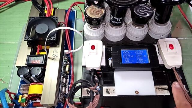 2198644848 Test 48v Input DC Kit Inverter PSW Max 3000w Pure Sine Wave 220V - Display 7Segmen