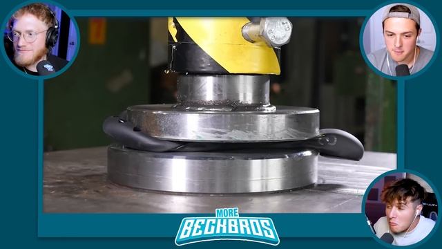 BECKBROS React to CRAZIEST HYDRAULIC PRESS MOMENTS смотреть онлайн