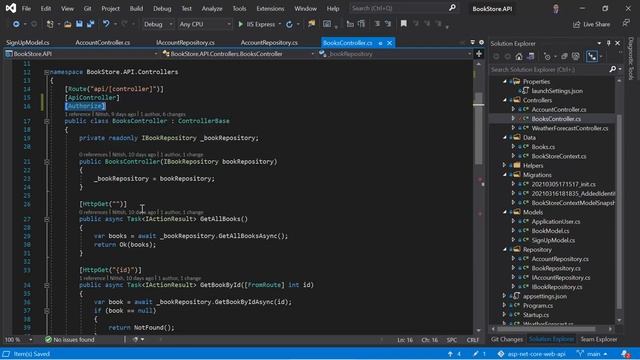 Secure Web API using Authorize attribute | ASP.NET Core 5.0 Web API Tutorial смотреть онлайн