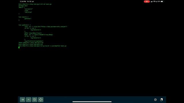 Coding Go natively on the iPad смотреть онлайн