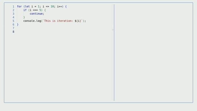 JavaScript - Loops: 'Continue' Statement (Skipping Loop Iterations) смотреть онлайн