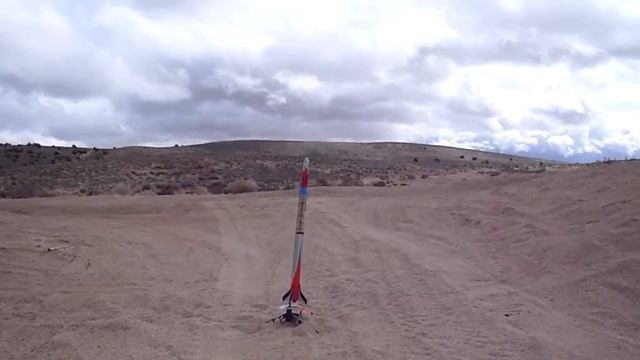 Estes 2187 Oracle II Modeifed model rocket ground footage of launch смотреть онлайн