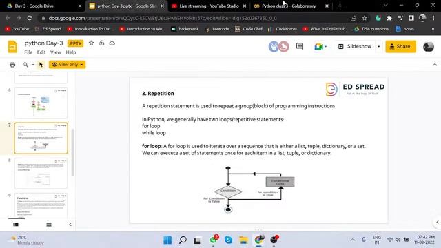 Python and Machine Learning Bootcamp [Day-3] | ED SPREAD смотреть онлайн