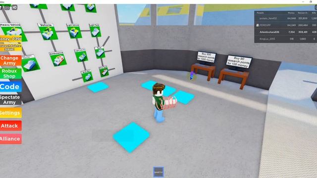 СТРОИМ СВОЮ АРМИЮ НУБОВ 2 ЧАСТЬ! Noob Army Tycoon ROBLOX! смотреть онлайн
