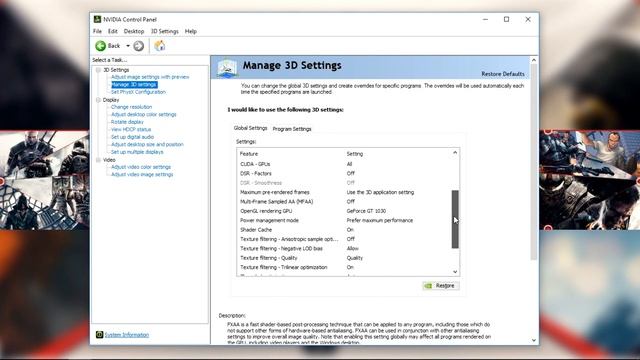 My Nvidia Control Panel Settings !! смотреть онлайн