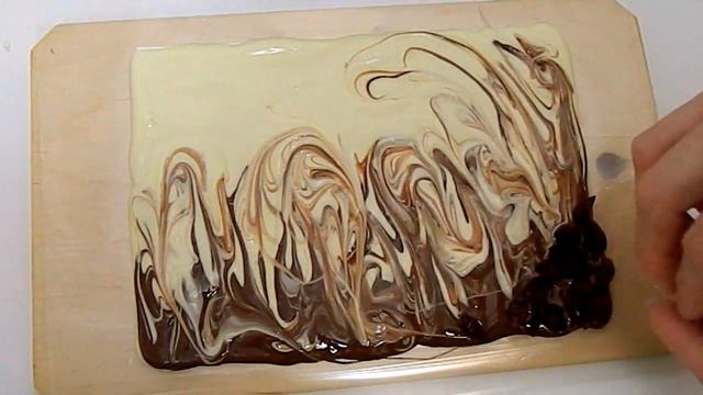 Простая открытка из шоколада "Осенний мотив" смотреть онлайн