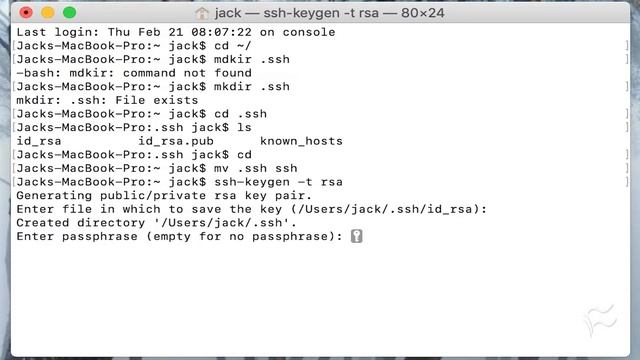 How to generate SSH keys on macOS Mojave смотреть онлайн
