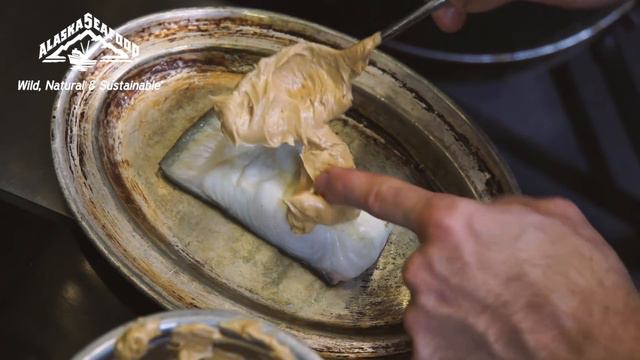 Wild Alaska Halibut cooked in beef butter, crispy cavolo and ramson caper pesto recipe смотреть онлайн