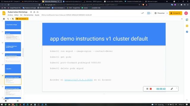 Servicio web que muestre hola mundo, usando NodePort en Kubernetes смотреть онлайн