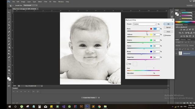 How to convert an Image into Black & White | Photoshop Tutorial смотреть онлайн
