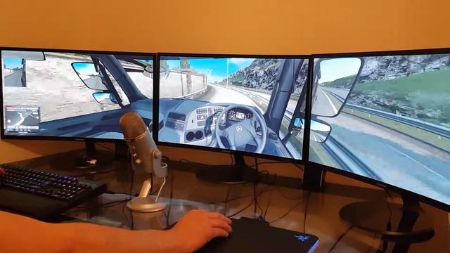 Euro Truck Simulator 2 : 5760 X 1080 In 3 X 27