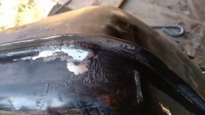 как запаять бензобак? первый выезд из гаража!!!