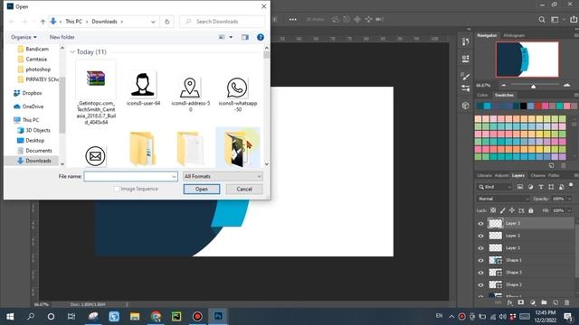 How to design a Business Card in Photoshop 2023 - Card design in Photoshop смотреть онлайн