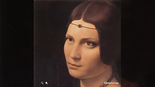 «Прекрасная Ферроньера», Леонардо да Винчи, 1490—96/1495—97 смотреть онлайн