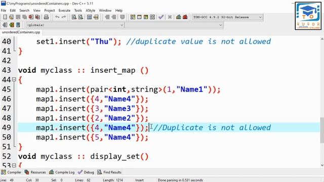 Unordered Containers in C++ | STL | OOP (C++) LECTURE – 93 | смотреть онлайн