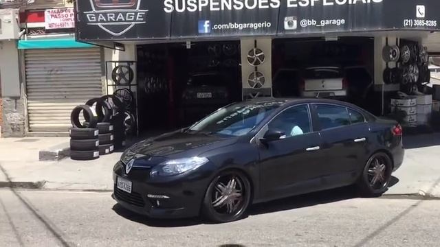 Renault Fluence rebaixado com rodas aro 20 ao vivo na BB Garage смотреть онлайн