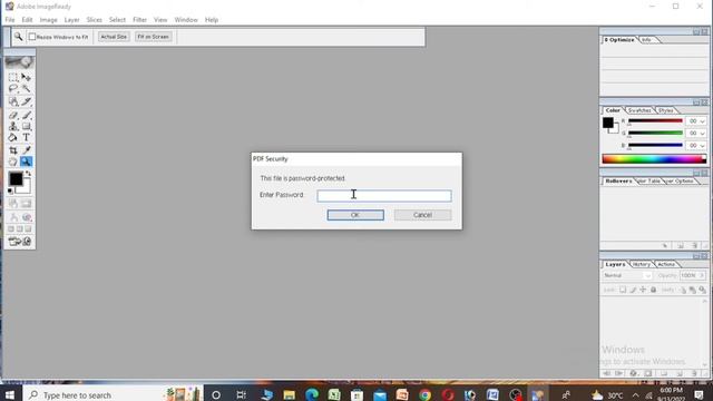 PDF file password protection problem solution in Adobe Photoshop 7.0//How make PVC card in Photosho смотреть онлайн