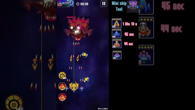 Space shooter Mini ship compare ( test boss 27) - bắn ruồi so sánh cơ phụ ( test với boss 27) смотреть онлайн