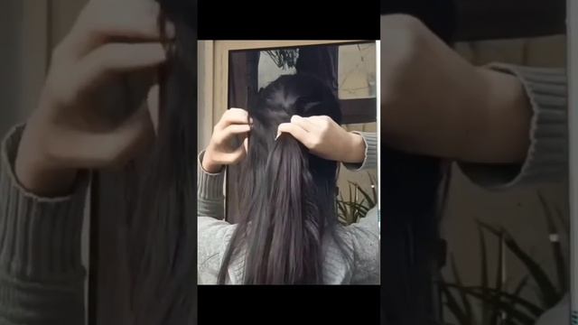 Причёска на длинные волосы#hair #hairstyle #haircut #прически #tutorial смотреть онлайн